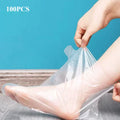 500/200/100Pcs Disposable Foot Mask Cover Transparent Foot Mask Waterproof Foot Mask Cover Qme 100pcs