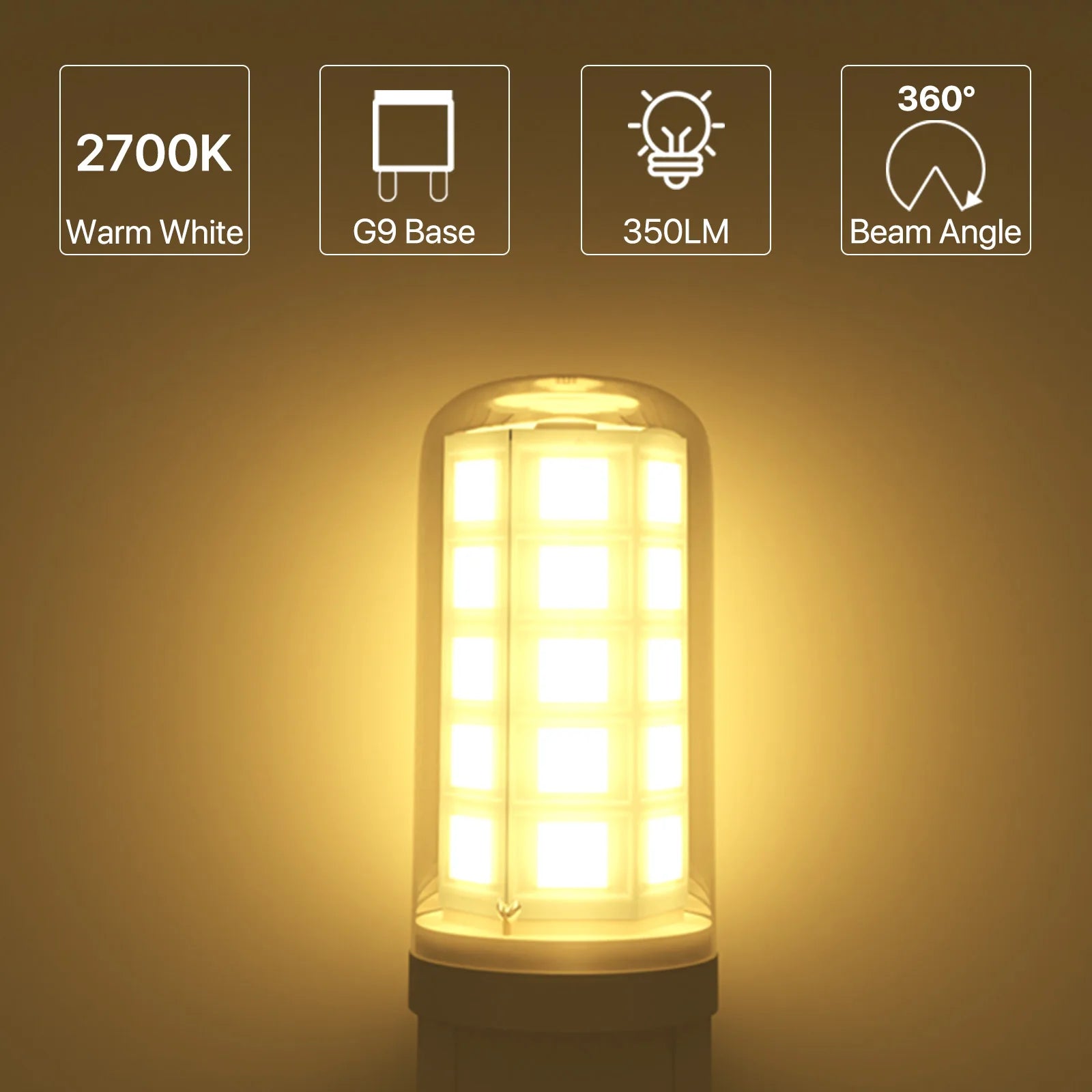 10Pcs G9 LED Bulb 5W 220V G9 LED Lamp SMD2835 G9 LED Corn Light Warm/Cold White Spotlight Replace 30W 50W 80W Halogen Light Qme Blue 10Pcs