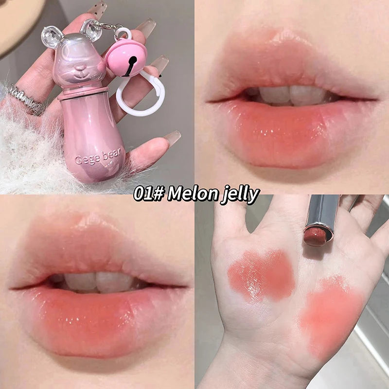Gege Bear Sweet Pendant Lipstick Matte Mirror Textures Watery Qme GX1292-1