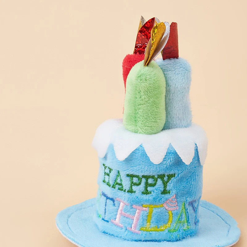 Birthday Cake Hat Pet Cap Headwear Adjustable Dog Cats Hats Dress Up Qme