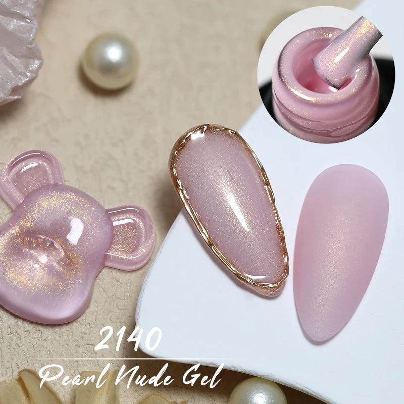 Arte Clavo Pearl Shell Gel Nail Polish Glitter Auroras Soak Off UV