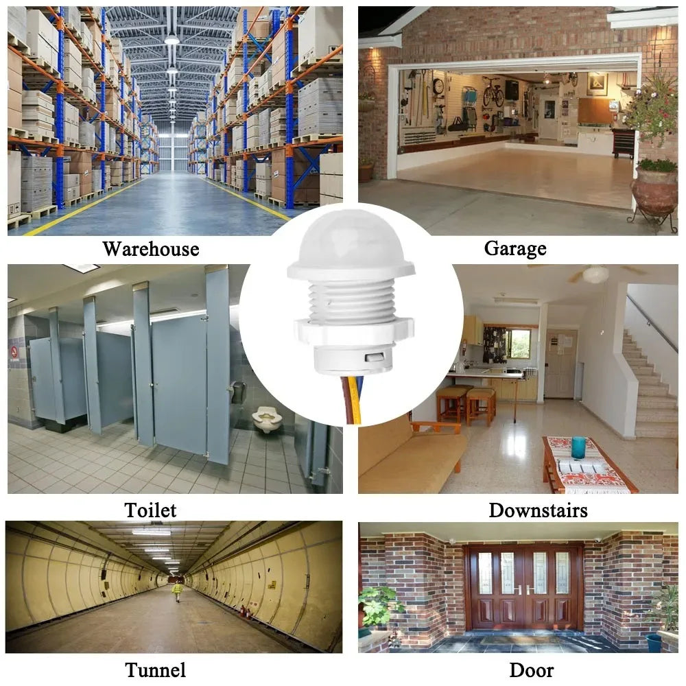 Motion Sensor Light Switch 220V 110V Pir Presence Sensor for Lighting Time Delay Adjust Movement Detector Lamp Automatic Switch Qme