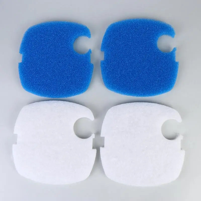 2 Blue White Aquarium Filter Pad Fit 304AB 404AB 704AB Replacement Qme 4pcs