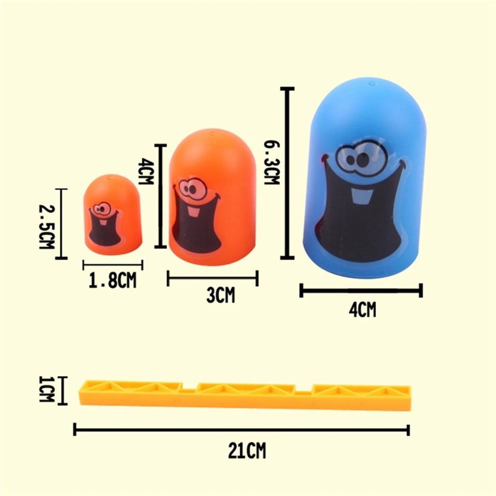 Strategy Game Educational Toy for Kids Tic Tac Toe Cartoon Thinking Training Gobblet Gobblers Board Game Big Eat Small Game Qme