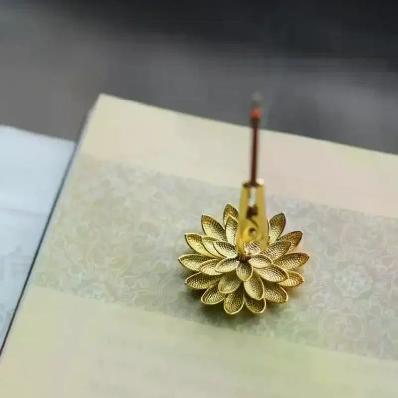 1/4PCS Incense Stick Holder Mini Lotus Fragrance Clip - Incense Burner Cones Censer Teahouse Sandalwood Coil Home Decor Qme