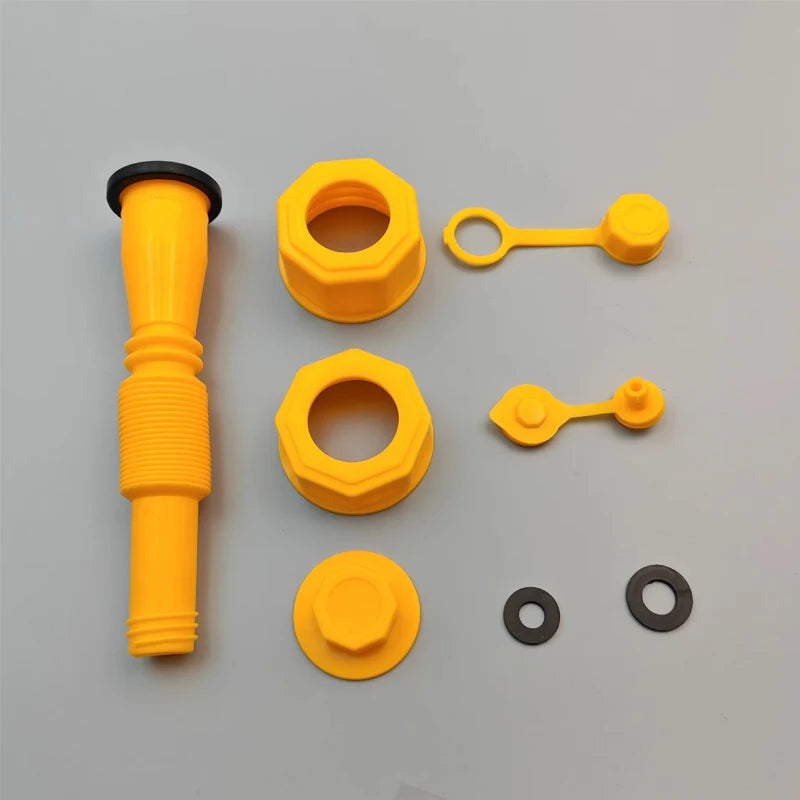 8pcs Durable Fuel Tank Nozzles for European & American Cars, Fits 3.79/7.57/18.93/37.85L Tanks. Thickened Gasket, Anti-Slip Qme 8pcs