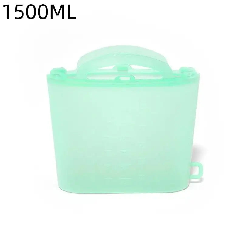 Freezer Bag 1000/1200/1500ml Self Sealing Leak Proof Reusable Fresh Keeping Bag For Picnic Food Cooling Qme A13