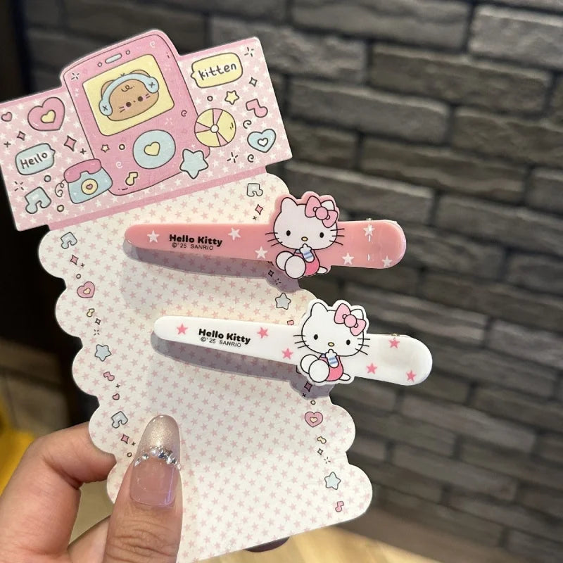 Cute Hello Kitty Duck-billed Hair Clips Student Versatile Accessories Qme