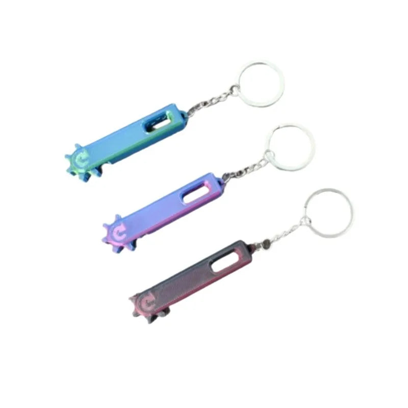 Gear Stress Relief Keychain Portable Mini Fidget Toy Office Travel Qme
