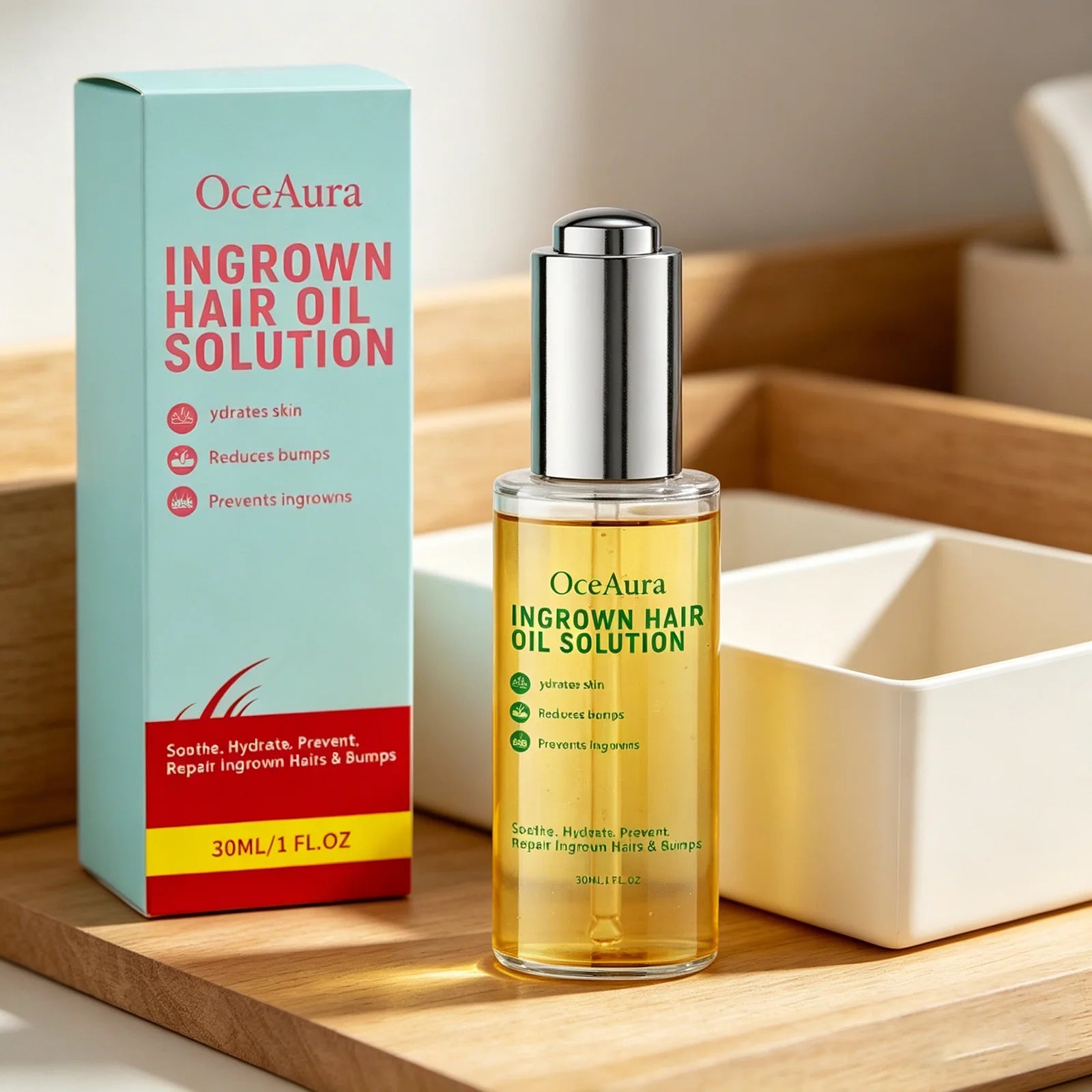 Oceaura Body Care Oil After Hair Removal Reduce Bumps Soften Cuticles Qme