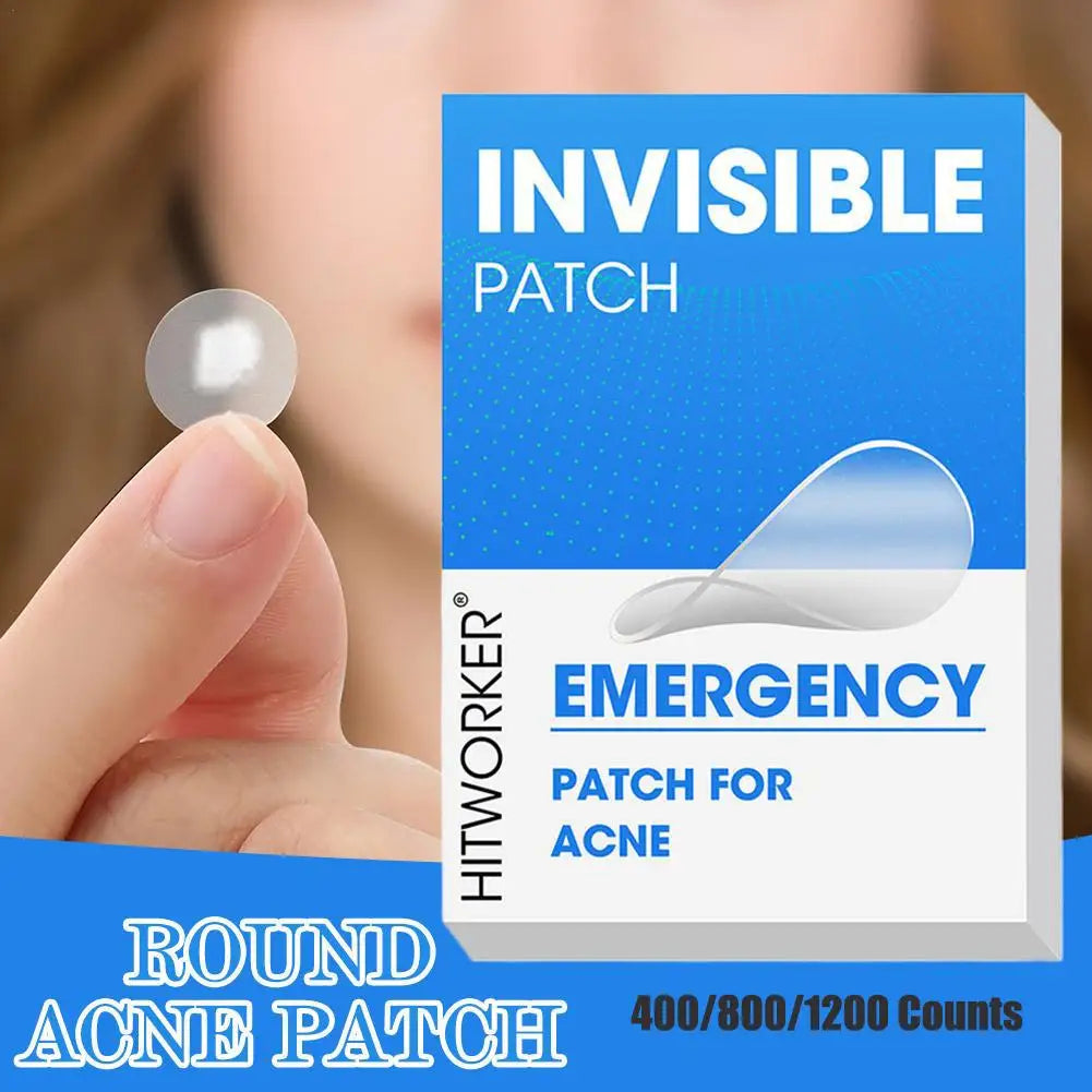 400-1200PCS Invisible Hydrocolloid Acne Patches Zit Spot Stickers For Covering Zits Blemishes With Salicylic Acid & Tea Tree Oil Qme