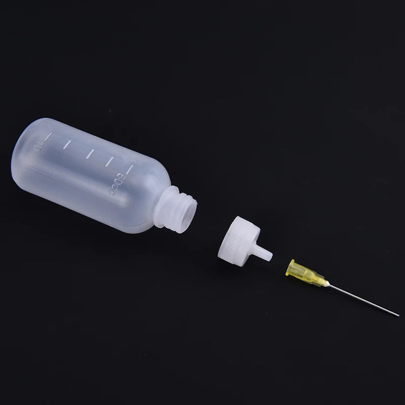 Transparent Polyethylene Needle Dispenser Dispensing Bottle Rosin Qme
