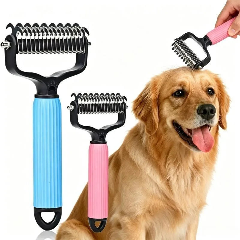 Professional Universal Double Sided Stainless Steel Pet Detangling Qme
