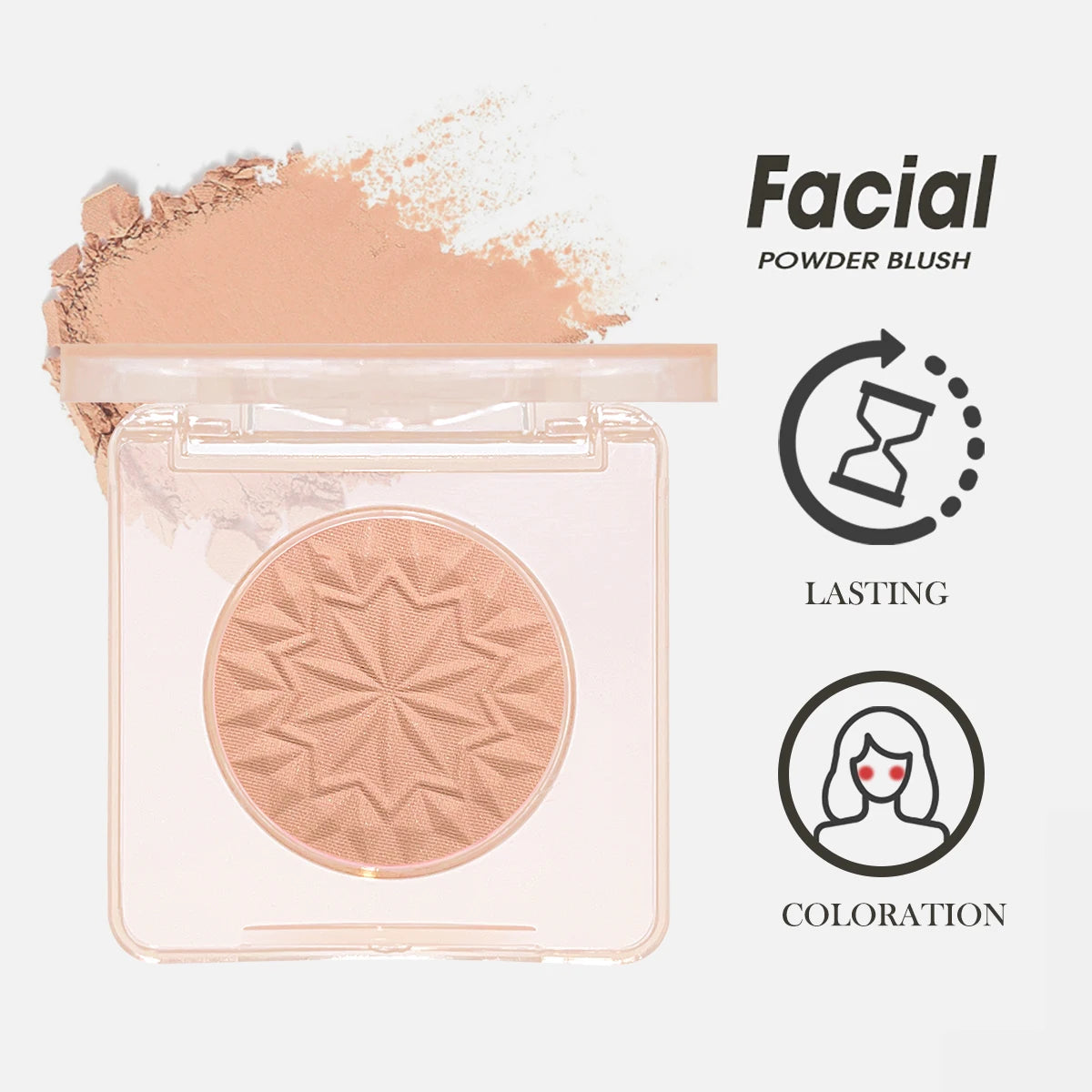 Rose Pink Matte Blush Starlight Single Shade Glow Easy Blend Qme