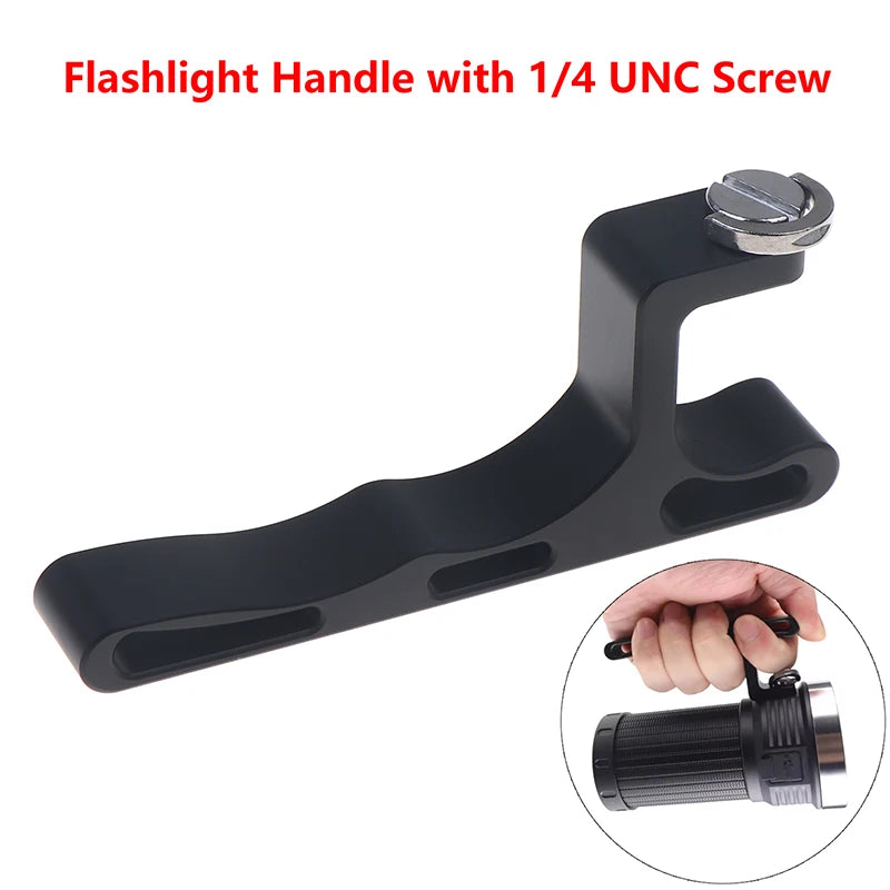 Aluminum Alloy Flashlight Handle 1 4 UNC Screws Convoy 3X21B 3X21C Qme