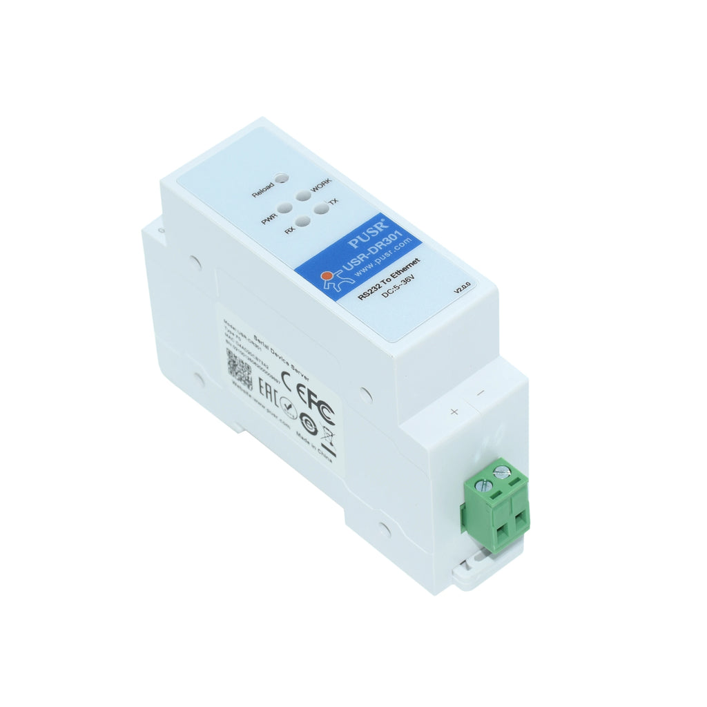 Serial Port RS232 To Ethernet Converter Server IOT Device USR-DR301 Support Modbus Qme