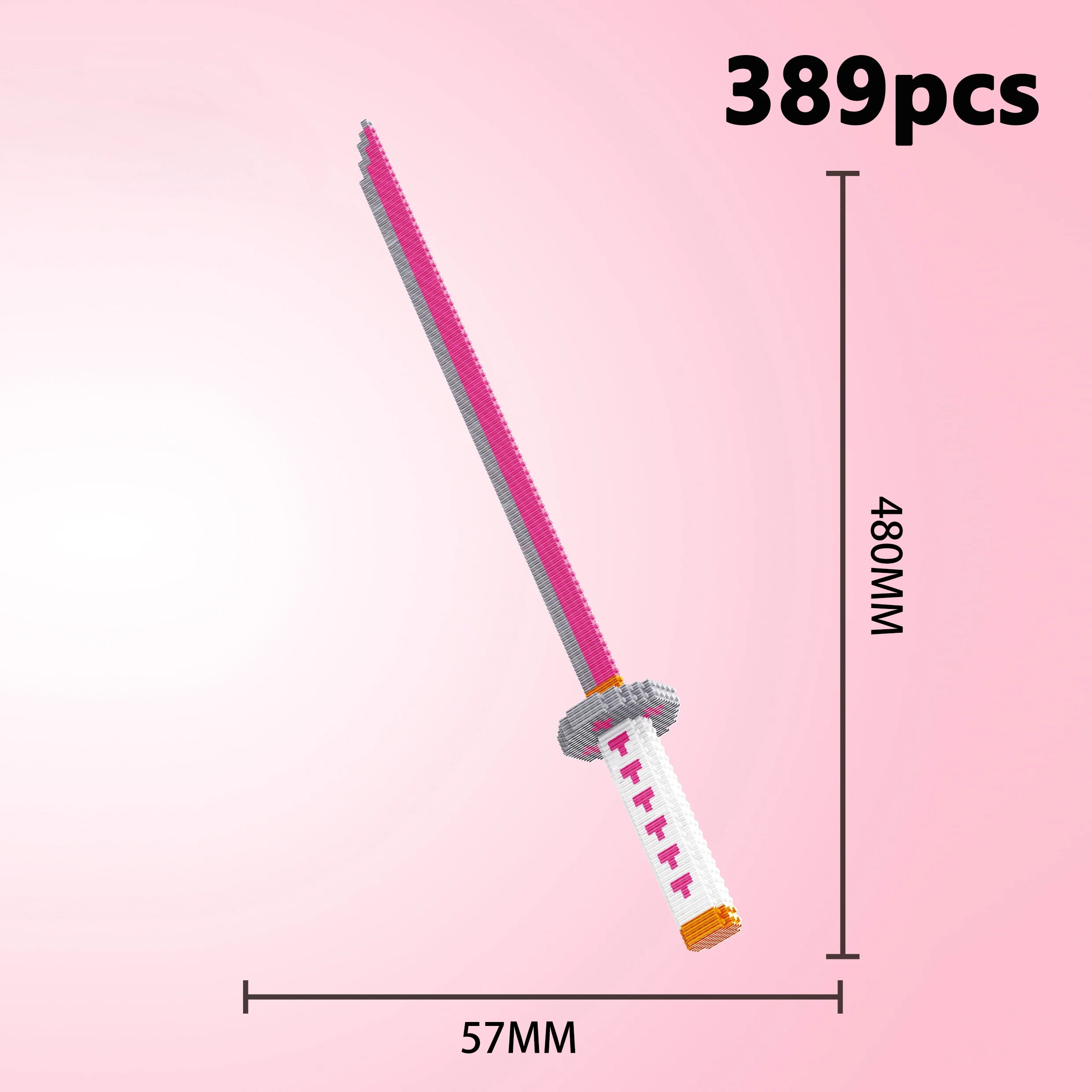 Sword Building Blocks Ninja Blade Katana Japanese Anime Butterfly Nichirin Knife Bricks Toys Children Adult Boys Girls Gift Qme Opp bag 7