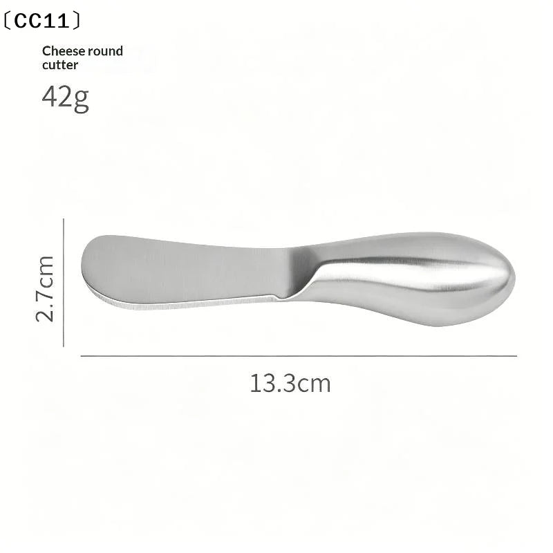 Stainless Steel Butter Cutter Cheese Jam Spreaders Cream Utensil Qme