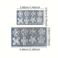 3d Flower Silicone Nail Mold Lily Five-petal Transparent Diy Art Qme 1PCS