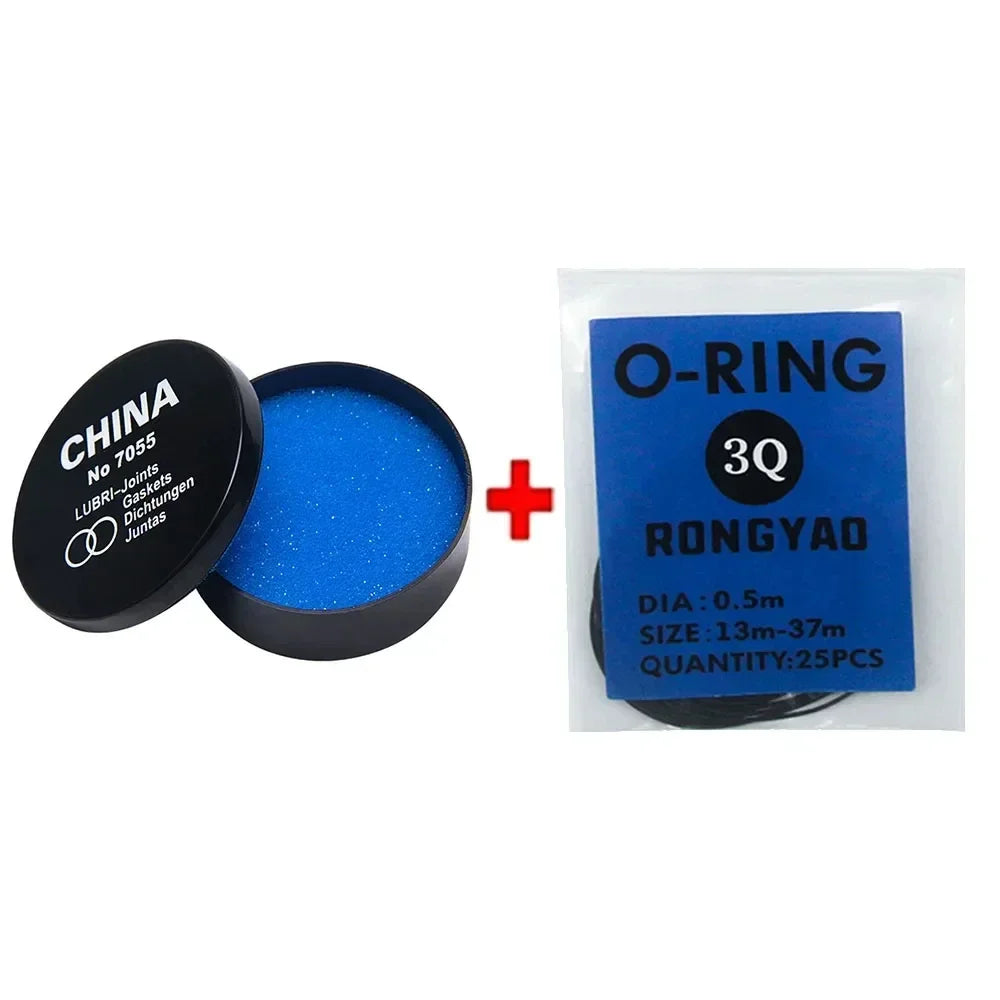 Watch Repair Tools 1box Watch Case Rubber Waterproof O-Ring Oil-resistant Watch Bottom Cover Gasket 0.5/0.6mm O-Ring Seal Gasket Qme Black-0.5