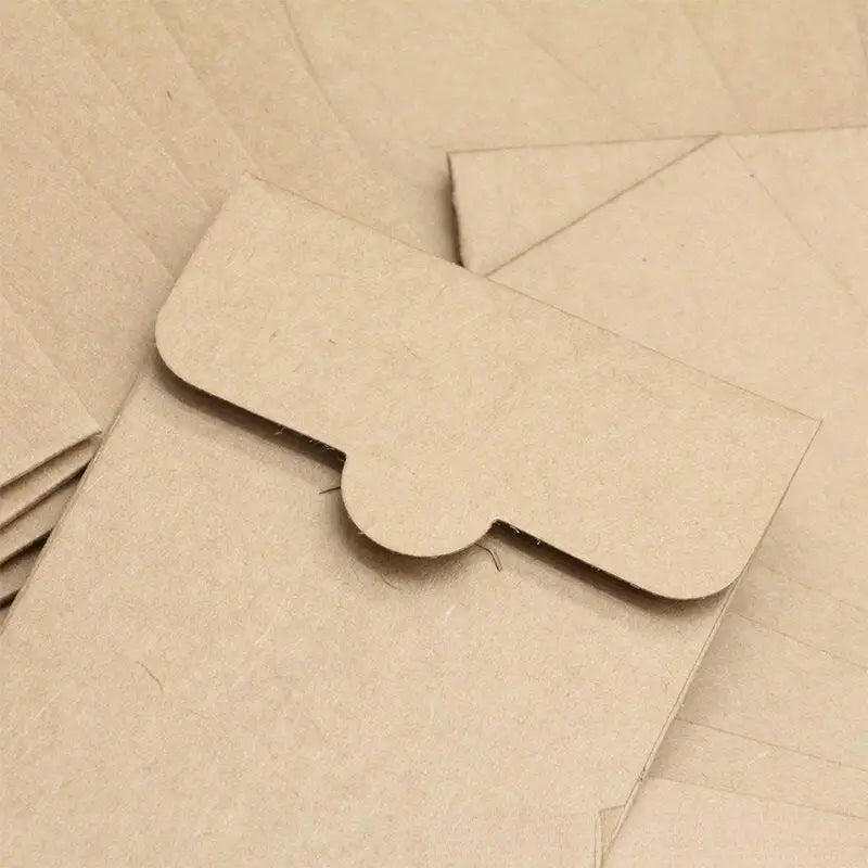 Thickened Square Kraft Paper Bags Card Packaging Eco-friendly Qme