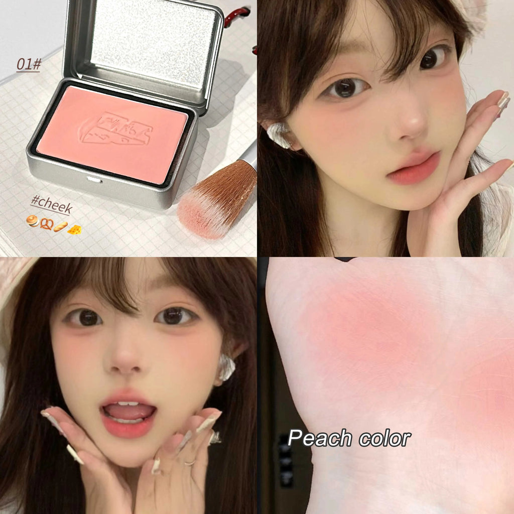 BLACKNANA Square Iron Box Single Blush Cream Low Saturation Gray Pink Qme DB-54-01