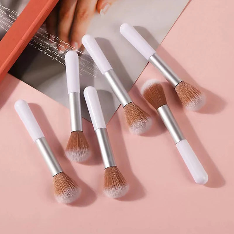 Round-handle Multifunctional Makeup Brush Professional Tools Powder Qme