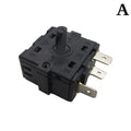 3 5 Pin 2 4 Position Rotary Switch Selector AC 250V 16A Radiator Qme A