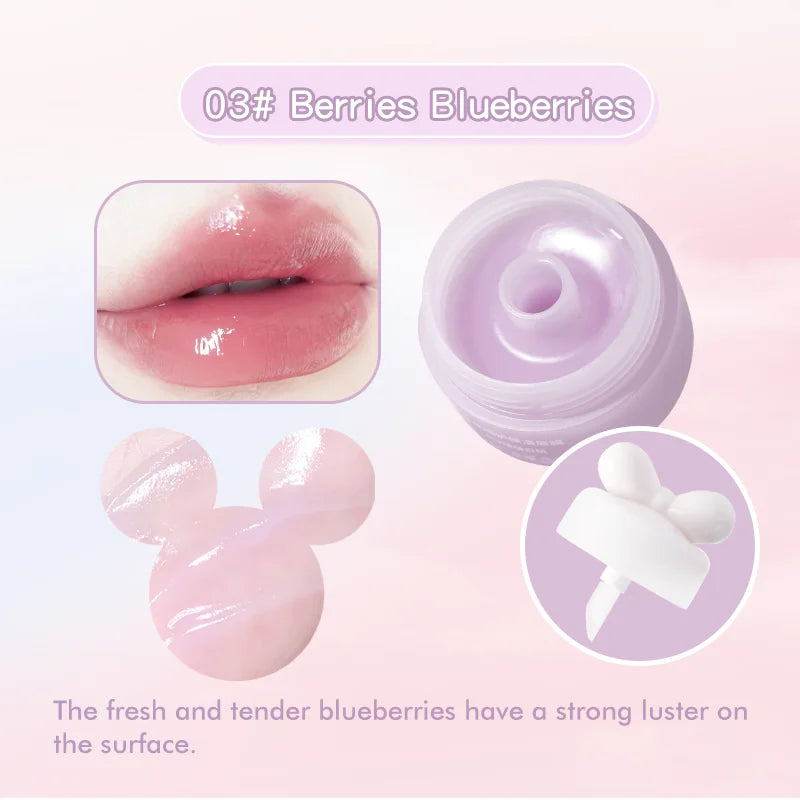 Fruit Flavored Jelly Lip Balm - Long-Lasting Hydration, Moisturizing & Nourishing Lip Oil, Day & Night Lip Care With Vitamin E Qme 03