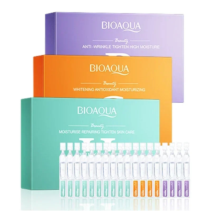 30pcs/box BIOAQUA Retinol Vitamin C Hyaluronic Acid Serum for Face Moisturizing Firming Hydrating Facial Essence Face Skin Care Qme
