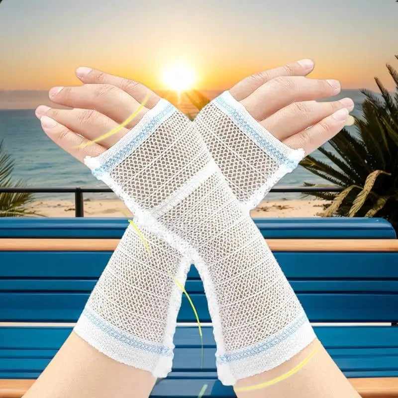 Breathable Elastic Medical Mesh PICC Sleeve Nursing Tube Protection Qme