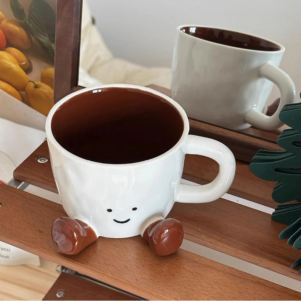 Funny Coffee Mug Adorable Home Kitchen Drinkware Ceramic Tea Cups Qme