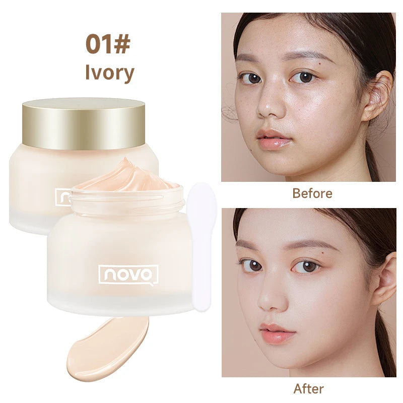 Moisturizing Matte Foundation & BB Cream,Full Coverage Concealer,Long Lasting,Oil Control,Waterproof,Non-Clumpy, Evens Skin Tone Qme 01