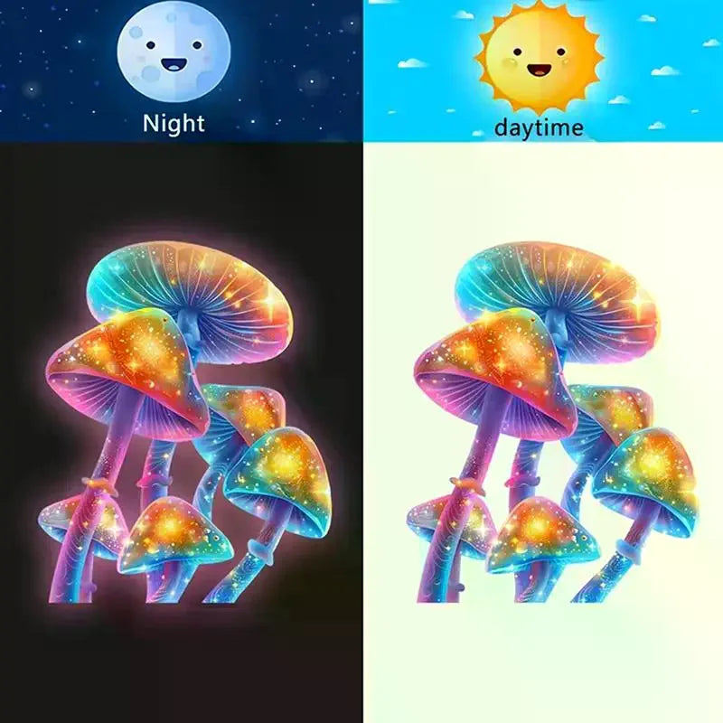 Glow-in-the-Dark Coral Reef Toilet Sticker Luminous Wall Sticker Home Decoration Self-Adhesive Removable Waterproof Car Sticker Qme