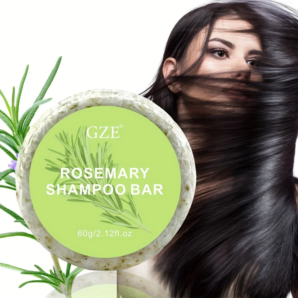 GZE Rosemary Hair Strengthens Shampoo Bar: Cleanses and Helps Strengthen Weak and Brittle Hair Qme