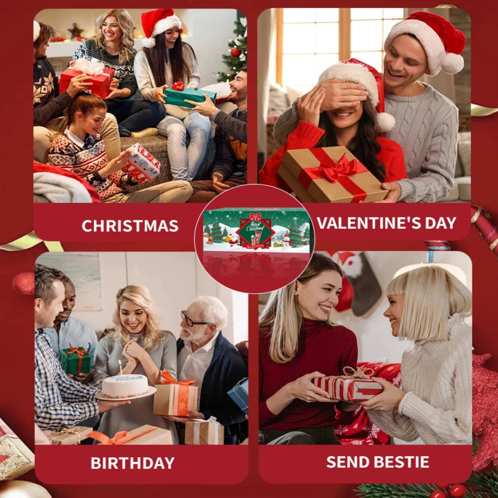 Christmas Gift Set Distribution 120PCS/Box in Bulk, Lip Balm in Bulk, Hand Cream in Bulk, Christmas Cards, Gift Gauze Bags Qme