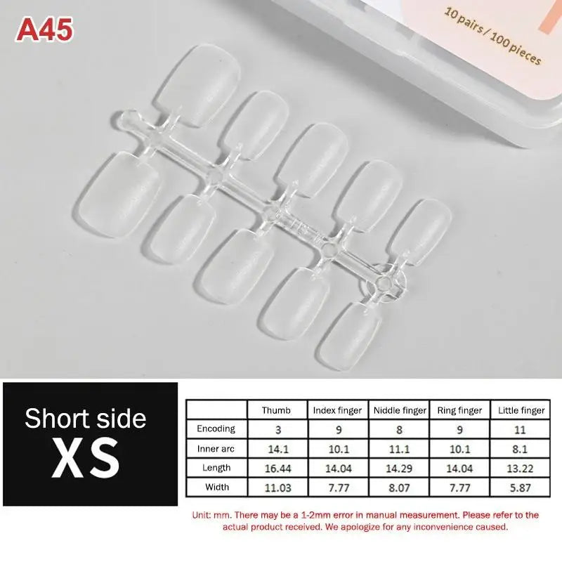 Nail Salon Matte False Tips Box Easy Wear Press Nails Home Manicure