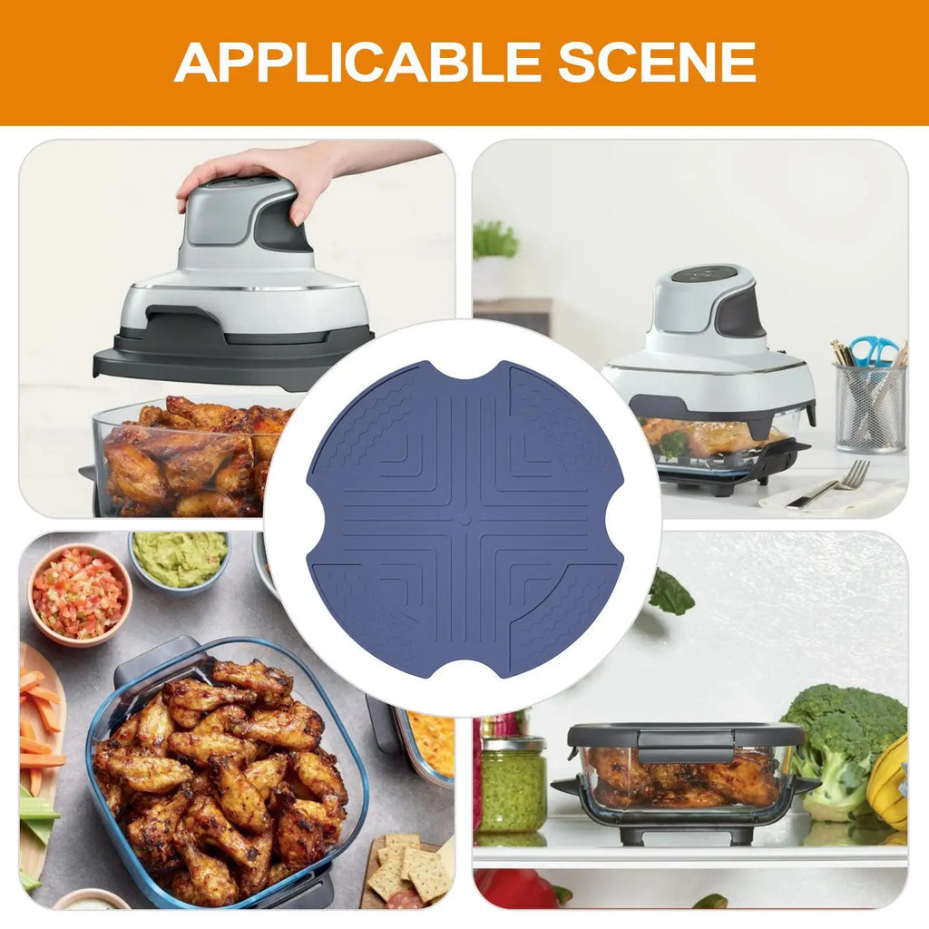 Air Fryer Mat Silicone Heat Resistant Trivet Pad Reusable Protector Qme
