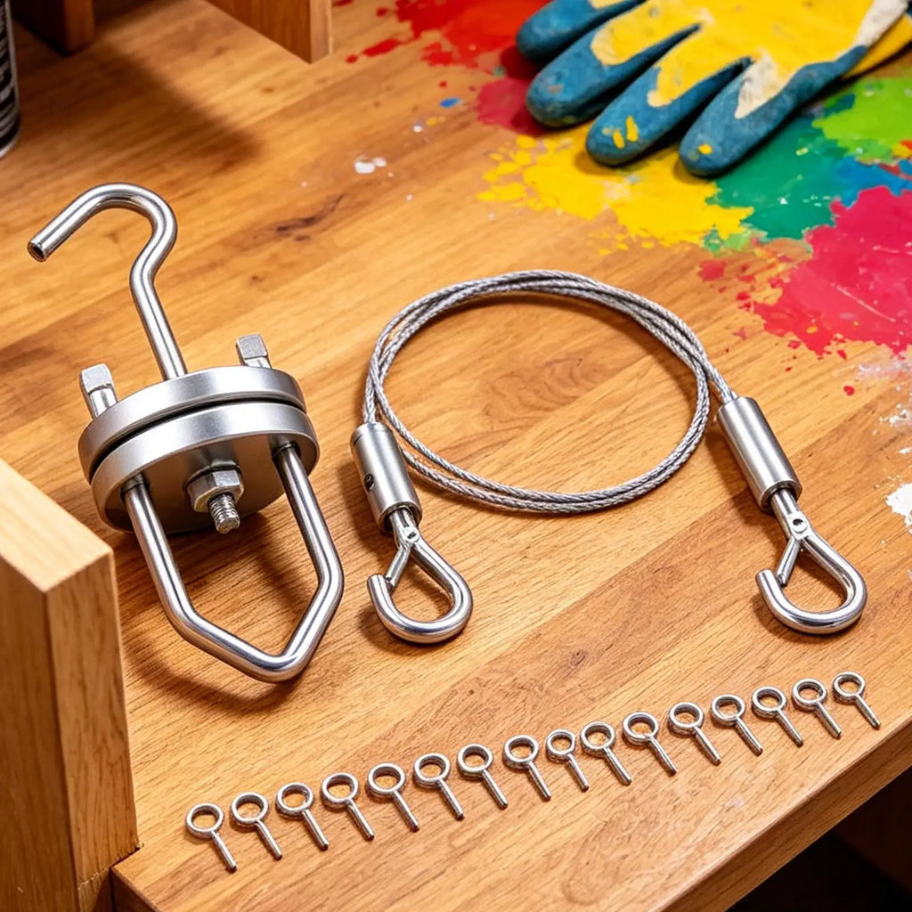 Door Painting Hanger System 360 Degree Rotating Varnishing Tool Qme