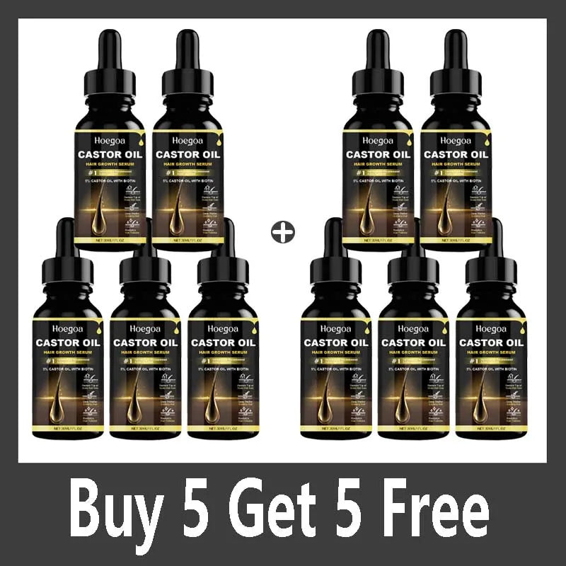 30ml Castor Oil Hair Thickening Essential Oil Nourish Scalp Massage Refreshing Hair Growth Repair Smoothing Hair Care Oil Qme Buy 5 Get 5 Free
