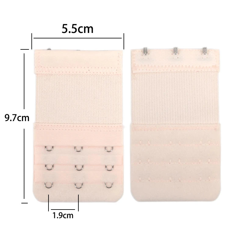 4 3 Rows Hook Extension Straps Elastic Strap Soft Comfortable Bra Qme