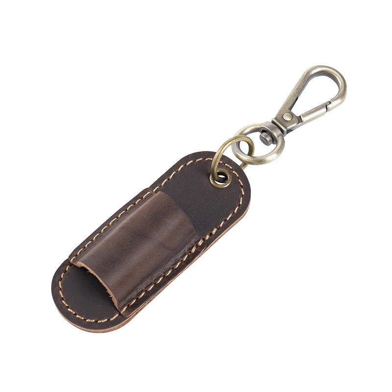 Pen Lanyard Holder Keychain Portable Pencil Protector Clipboard PU Qme Coffee