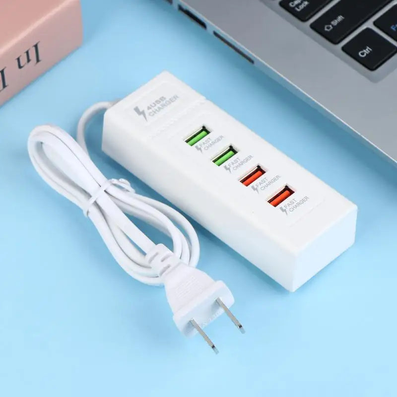Travel Quick Charging Device 4 Ports USB C Power Splitter Adapter Qme