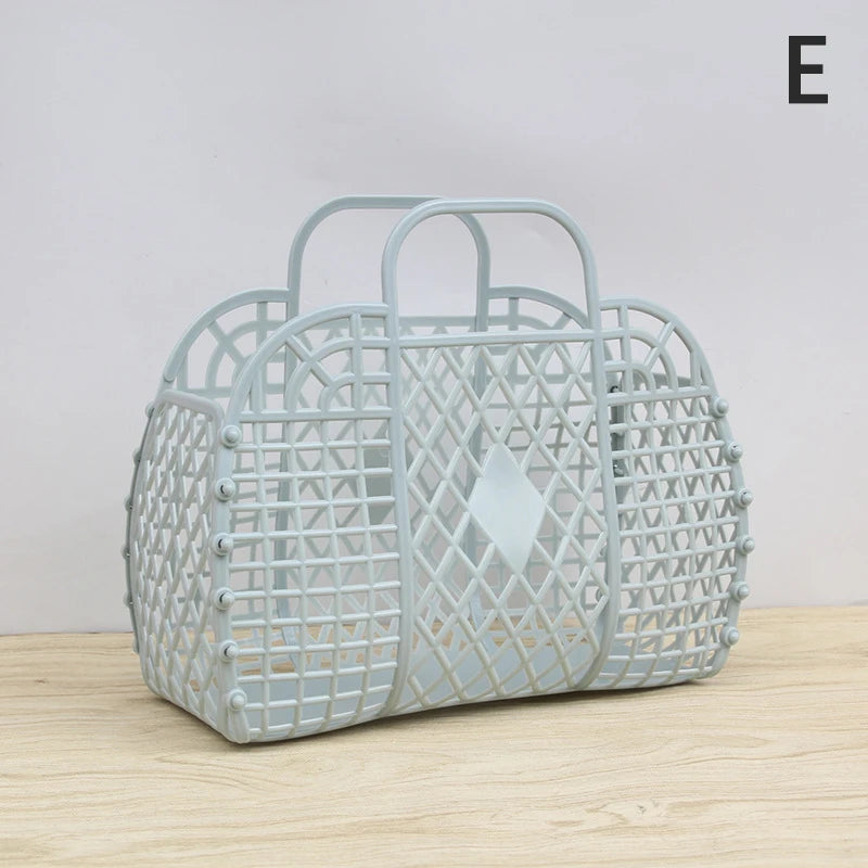 Shopping Basket Home Storage Organization Detachable Shower Plastic Qme E