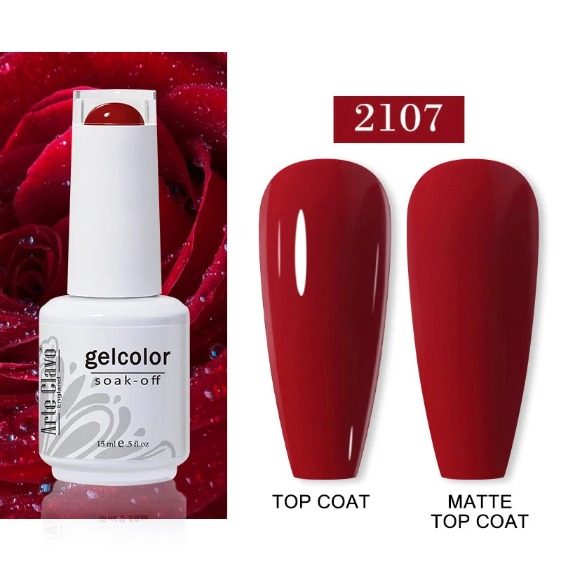 Arte Clavo Autumn Nail Gel Polish Caramel Winter Soak Off UV LED Art
