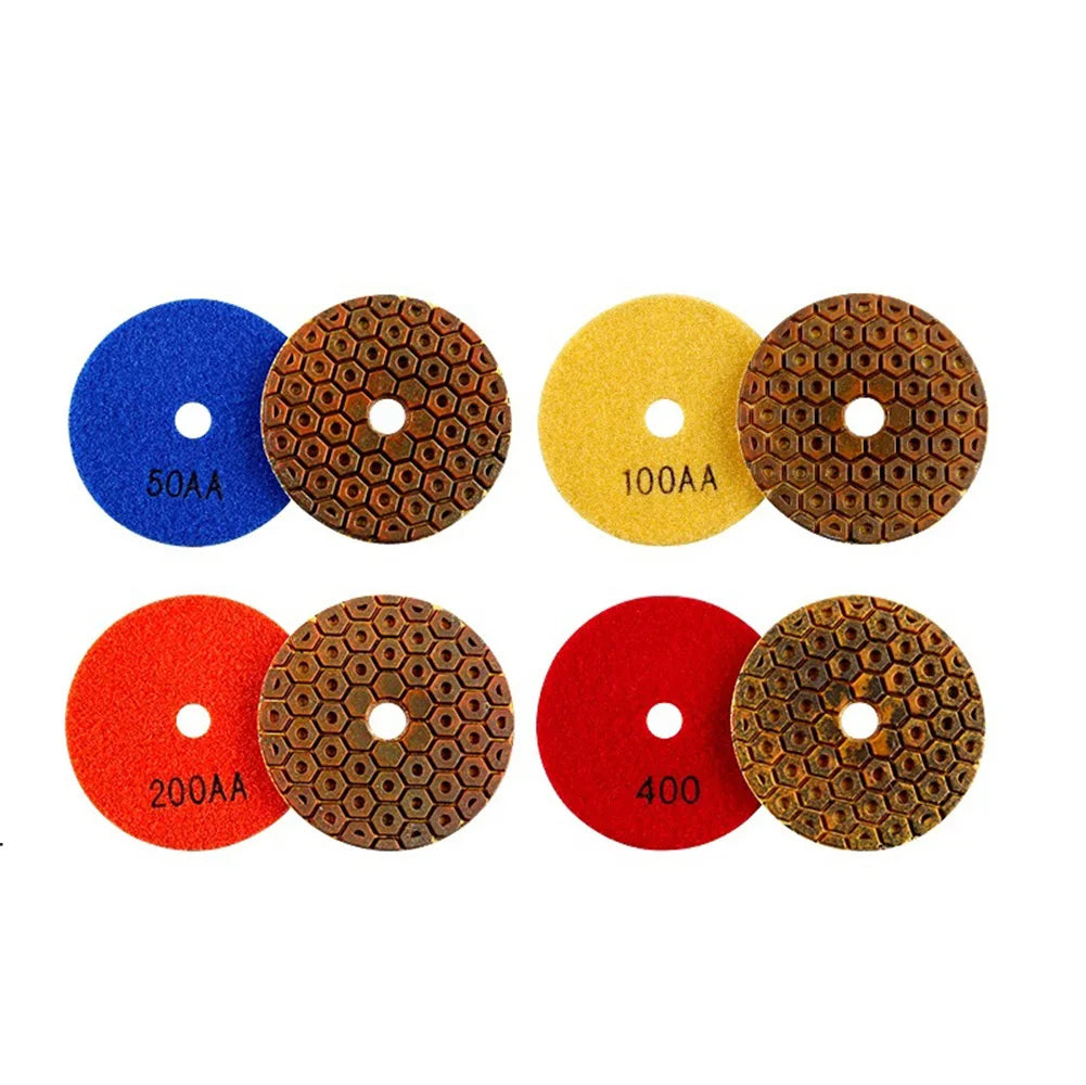 Polishing Pads Copper Bond Wet Pad Granite Marble Concrete Floor Qme 4pcs