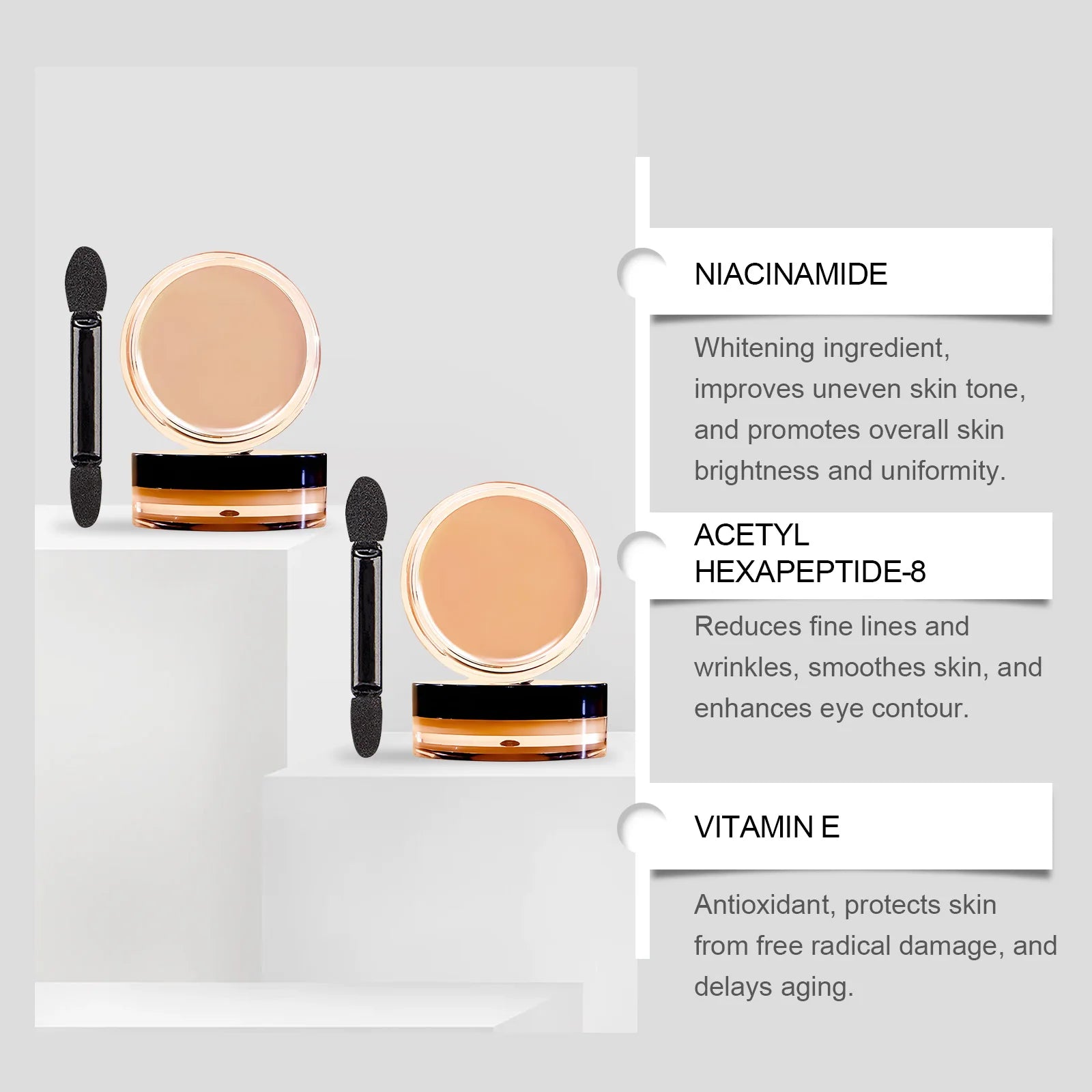 Eye Concealer Series Eye Blemishes Moisturizing Without Removing Makeup Light And Natural Fit Brighting Repair Concealer Makeup Qme