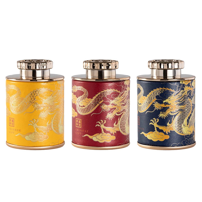 Empty Mini Tea Tin Can Household Tea Sealed Jar Portable Home Small Tea Box Paper Storage Cans Packaging Qme