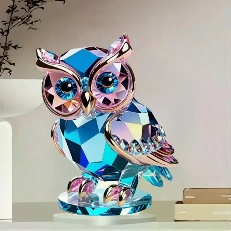 Cute Crystal Acrylic Owl Desktop Decoration X Animal Themed Home Qme