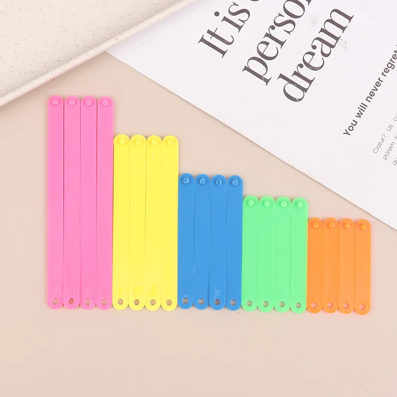 10 20 Montessori Math Learning Toy Colorful Interlocking Polygon Bars Qme 20pcs